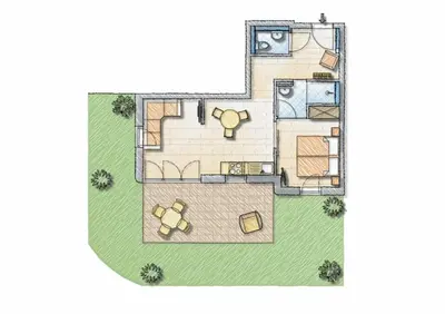 Grundriss der Unterkunft Ferienwohnung PARADIES am Tegernsee