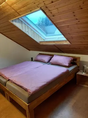 Ein Bett oder Betten in einem Zimmer der Unterkunft Ferienwohnung Beate 2