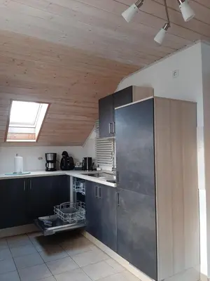 Küche/Küchenzeile in der Unterkunft Ferienwohnung Beate 2