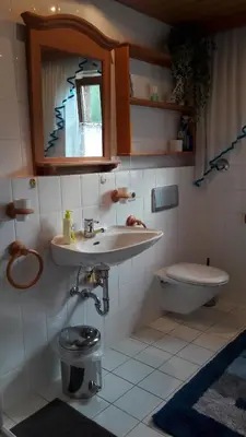 Ein Badezimmer in der Unterkunft Ferienwohnung Liebermann