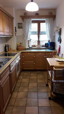 Küche/Küchenzeile in der Unterkunft Ferienwohnung Liebermann