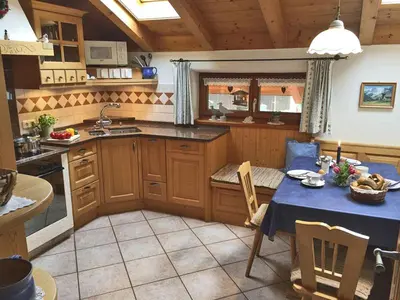Küche/Küchenzeile in der Unterkunft Ferienwohnung Brandstetter