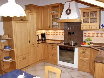 Küche/Küchenzeile in der Unterkunft Ferienwohnung Brandstetter