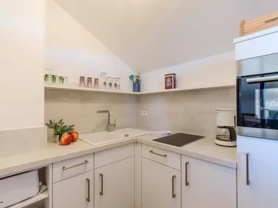 Küche/Küchenzeile in der Unterkunft Ferienwohnanlage-Oberaudorf 1 Zimmer App E 8 mit Hallenbad und Sauna
