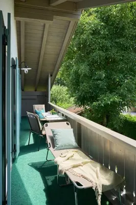 Ein Garten an der Unterkunft Ferienwohnung Hofmann