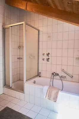 Ein Badezimmer in der Unterkunft Ferienwohnung Hofmann