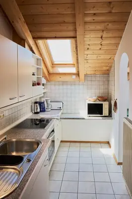 Küche/Küchenzeile in der Unterkunft Ferienwohnung Hofmann