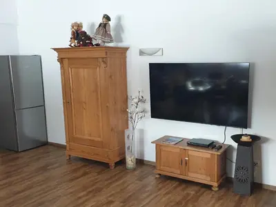 TV/Unterhaltungsangebot in der Unterkunft Gschwendtnerhof App25 Schaub