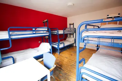 Ein Bett oder Betten in einem Zimmer der Unterkunft THE 4YOU Hostel & Hotel Munich