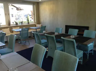 Ein Sitzbereich in der Unterkunft Gästehaus Margarete