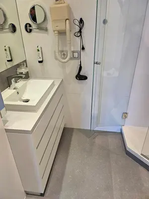 Ein Badezimmer in der Unterkunft Gästehaus Margarete