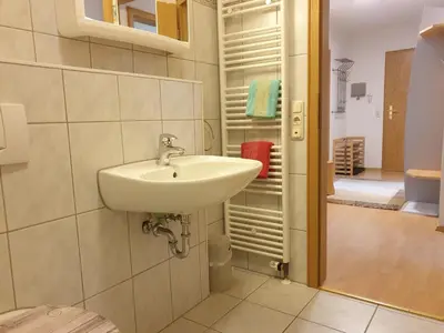 Ein Badezimmer in der Unterkunft Haus Abendsonne Alpenglühn