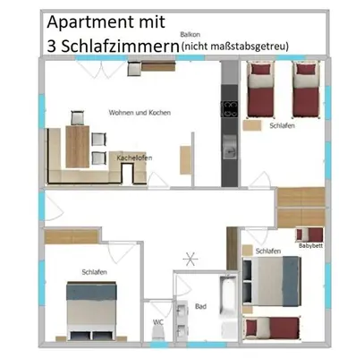 Grundriss der Unterkunft Opas Bergchalet