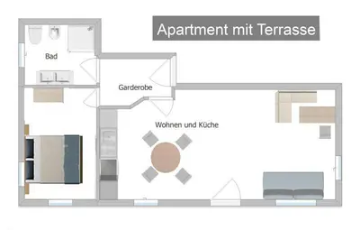 Grundriss der Unterkunft Opas Bergchalet