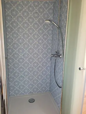 Ein Badezimmer in der Unterkunft Haus mit stilvoller Ferienwohnung und Tiny House nahe Ammersee für 2-6 Personen