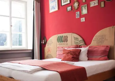 Ein Bett oder Betten in einem Zimmer der Unterkunft Hotel Schloss Blumenthal