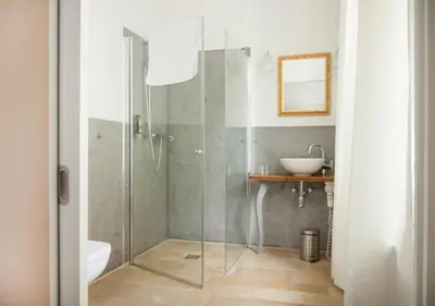 Ein Badezimmer in der Unterkunft Hotel Schloss Blumenthal