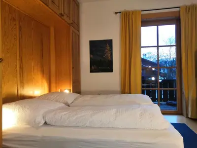 Ein Bett oder Betten in einem Zimmer der Unterkunft Haus Erika 1911 - Wetterstein