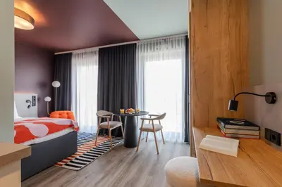 Ein Bett oder Betten in einem Zimmer der Unterkunft kalm stay - munich east
