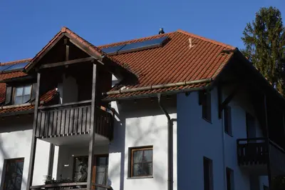 Das Gebäude in dem sich die Ferienwohnung befindet