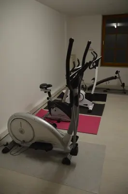 Das Fitnesscenter und/oder die Fitnesseinrichtungen in der Unterkunft Ferienwohnung Chiemseestrand Nr. 16