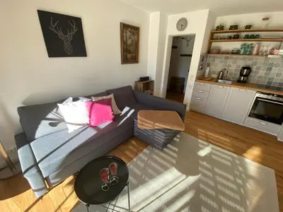 Küche/Küchenzeile in der Unterkunft Ferienwohnung am Burgberg