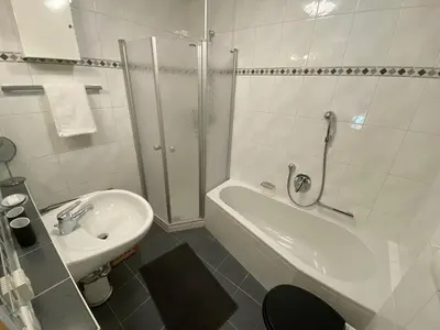 Ein Badezimmer in der Unterkunft Ferienwohnung am Burgberg