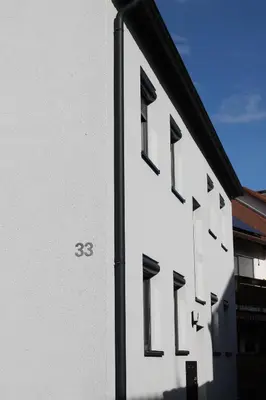 Das Gebäude in dem sich die Ferienwohnung befindet