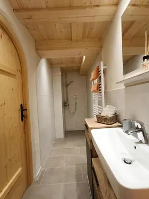 Ein Badezimmer in der Unterkunft Ferienwohnungen Holler