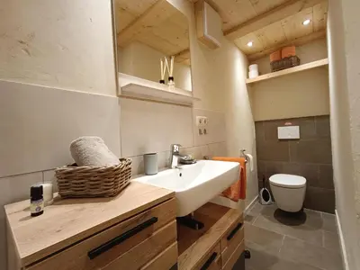 Ein Badezimmer in der Unterkunft Ferienwohnungen Holler
