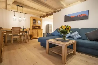 Küche/Küchenzeile in der Unterkunft Haus Holler