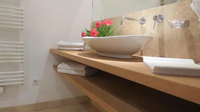 Ein Badezimmer in der Unterkunft Ferienlandhaus Alpinum
