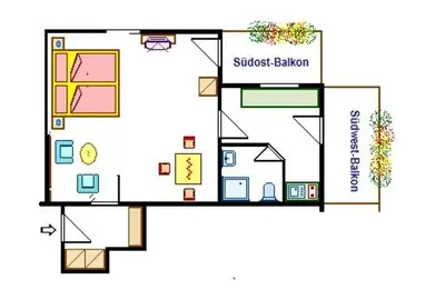 Grundriss der Unterkunft Haus Erika 1911 - Alpspitze