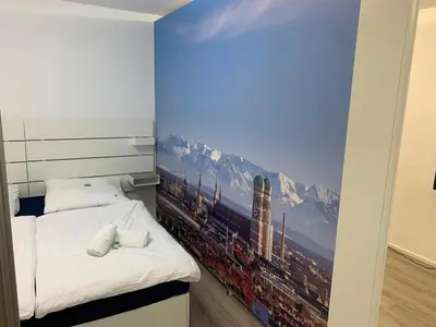 Ein Bett oder Betten in einem Zimmer der Unterkunft Great Studio