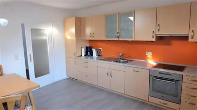 Küche/Küchenzeile in der Unterkunft Ferienwohnung Kaiserblick