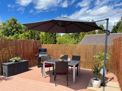 Ein Garten an der Unterkunft Ferienwohnung Kaiserblick
