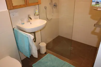 Ein Badezimmer in der Unterkunft Ferienwohnung Heer