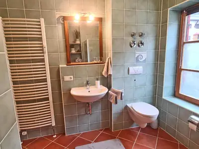 Ein Badezimmer in der Unterkunft Ferienwohnung Berglust