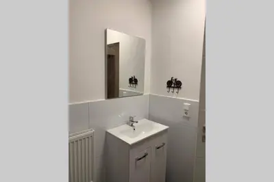 Ein Badezimmer in der Unterkunft Modernes Apartement in Landshut