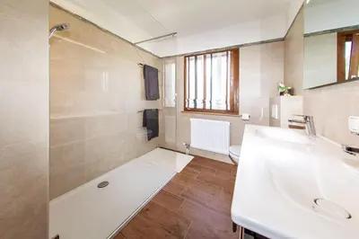 Ein Badezimmer in der Unterkunft Ferienhaus Balsbergblick