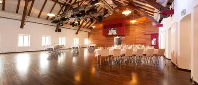 Der Geschäftsbereich oder Konferenzraum in der Unterkunft Hotel zum Alten Wirt