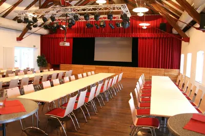 Der Geschäftsbereich oder Konferenzraum in der Unterkunft Hotel zum Alten Wirt