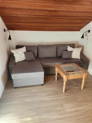 Ein Sitzbereich in der Unterkunft Haus Auracher