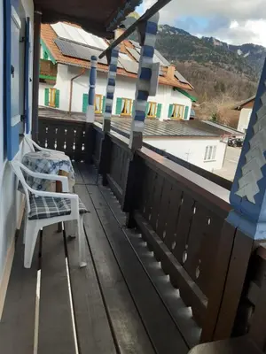 Ein allgemeiner Bergblick oder ein Berglick von der Ferienwohnung aus