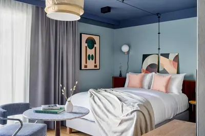 Ein Bett oder Betten in einem Zimmer der Unterkunft Schwan Locke