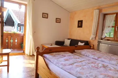 Ein Bett oder Betten in einem Zimmer der Unterkunft Ferienwohnung Hell Claudia