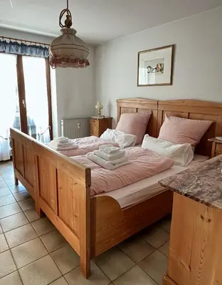 Ein Bett oder Betten in einem Zimmer der Unterkunft Haus Wendelweg