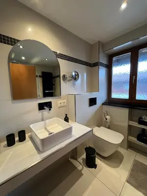 Ein Badezimmer in der Unterkunft Haus Wendelweg