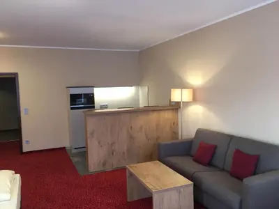 Küche/Küchenzeile in der Unterkunft Parkhotel Leiser