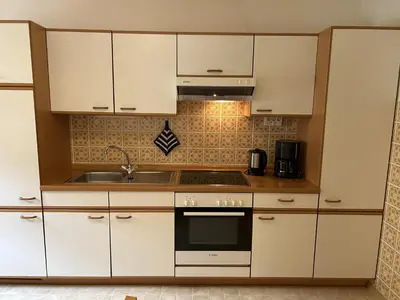 Küche/Küchenzeile in der Unterkunft Ferienwohnung Rappl